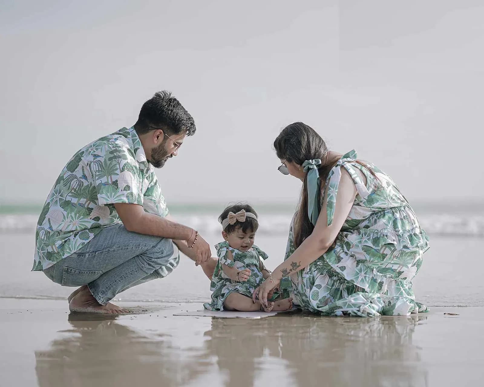 Infant beach photoshoot at havelock island