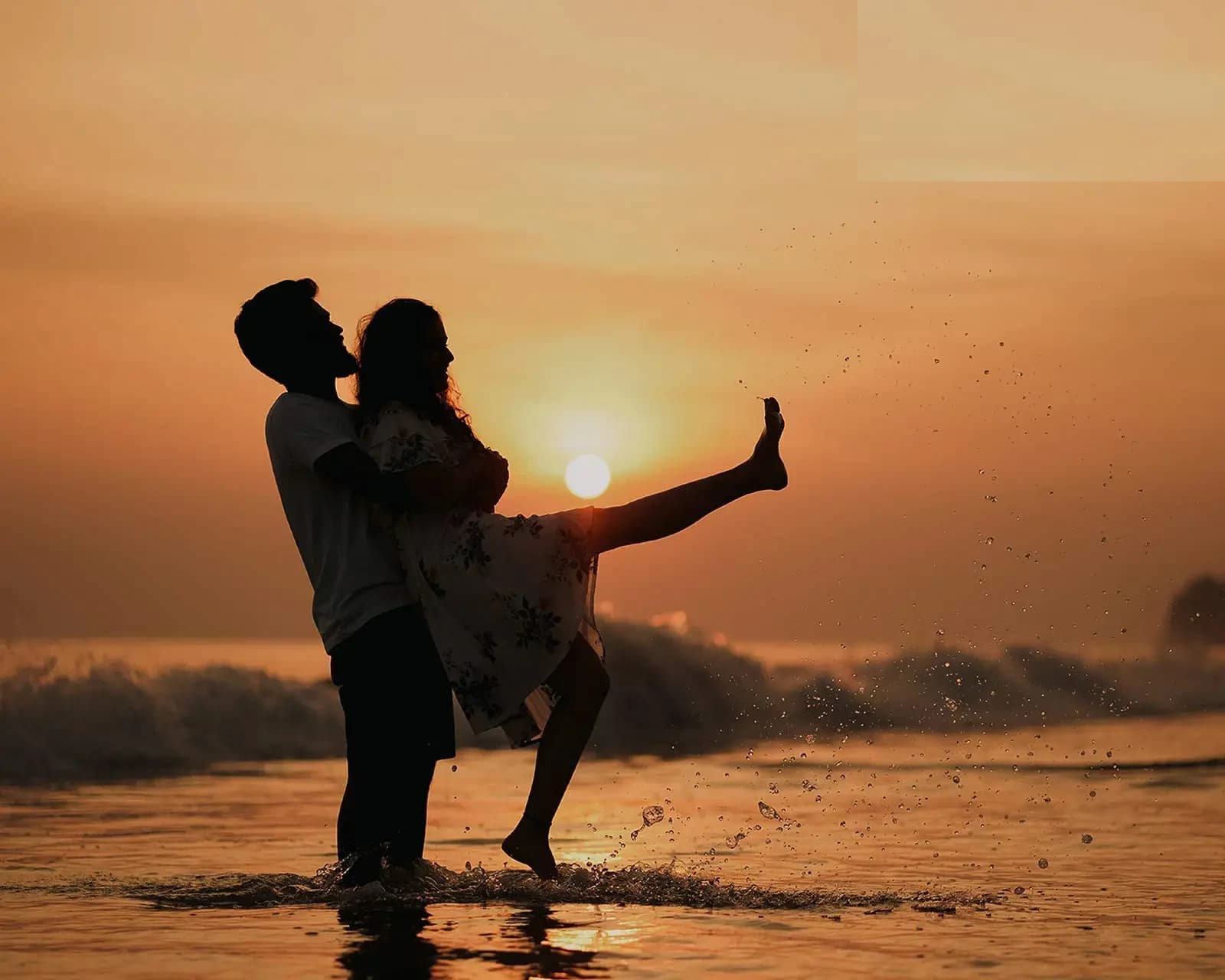 Radhanagar beach candid sunset photoshoot